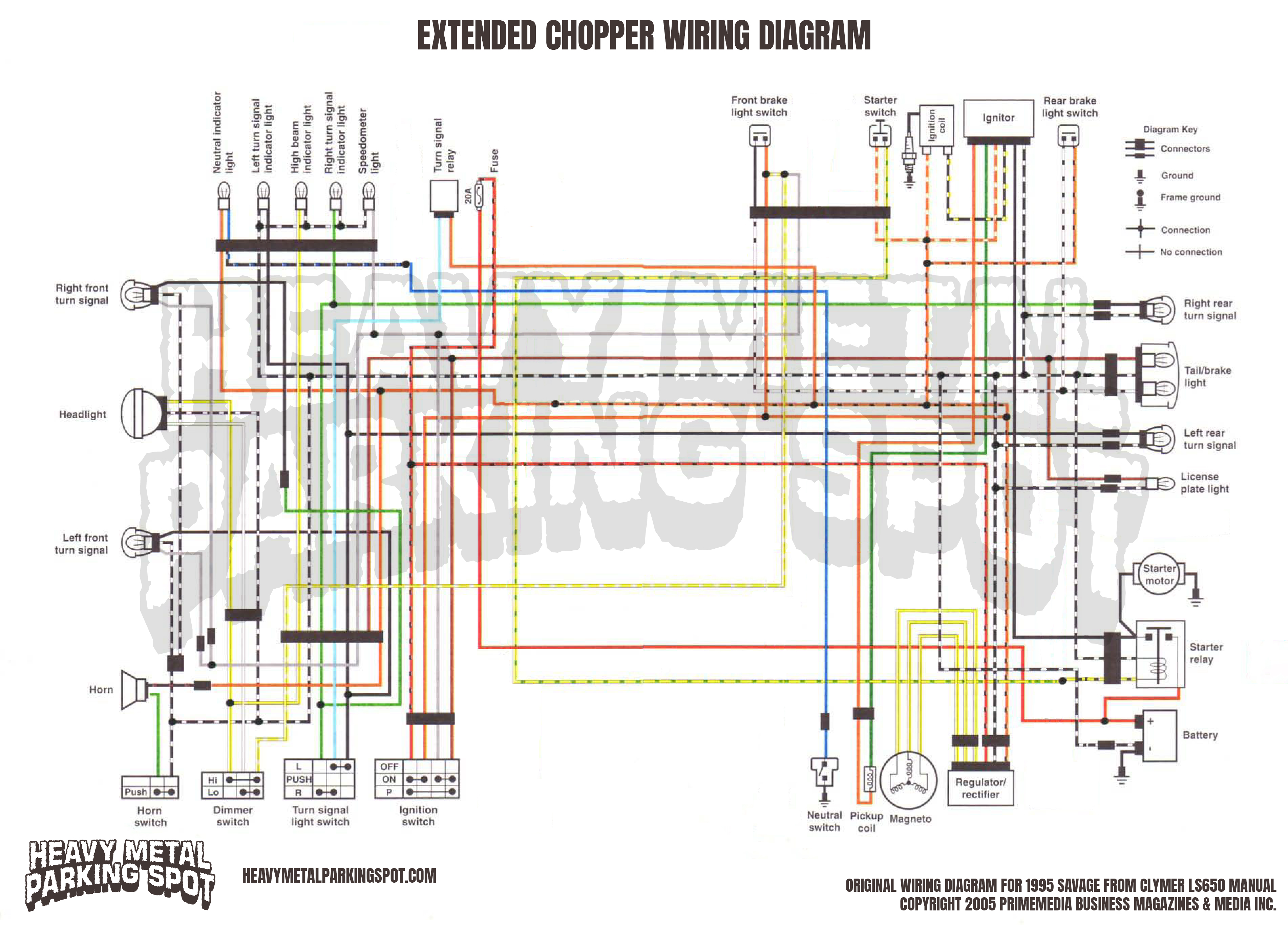 Suzuki Savage Extended Chopper Wiring Diagram